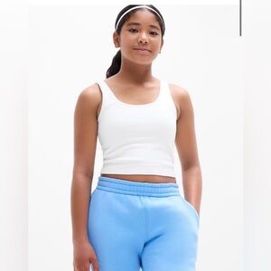 Athleta Girl ribbed white tank top